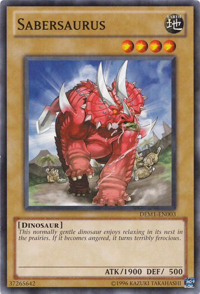 Sabersaurus [DEM1-EN003] Common - Yu-Gi-Oh! - Card Brawlers | Quebec | Canada |