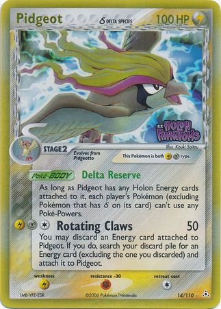 Pidgeot (14/110) (Delta Species) (Stamped) [EX: Holon Phantoms] - Card Brawlers | Quebec | Canada | Yu-Gi-Oh!