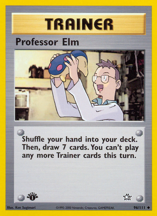 Professor Elm (96/111) [Neo Genesis 1st Edition] - Card Brawlers | Quebec | Canada | Yu-Gi-Oh!