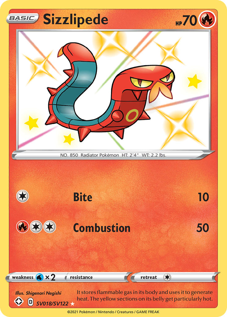 Sizzlipede (SV018/SV122) [Sword & Shield: Shining Fates] - Card Brawlers | Quebec | Canada | Yu-Gi-Oh!