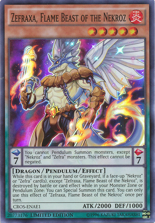 Zefraxa, Flame Beast of the Nekroz [CROS-ENAE1] Super Rare - Yu-Gi-Oh! - Card Brawlers | Quebec | Canada |