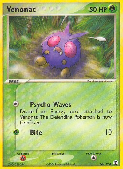 Venonat (84/112) [EX: FireRed & LeafGreen] - Card Brawlers | Quebec | Canada | Yu-Gi-Oh!