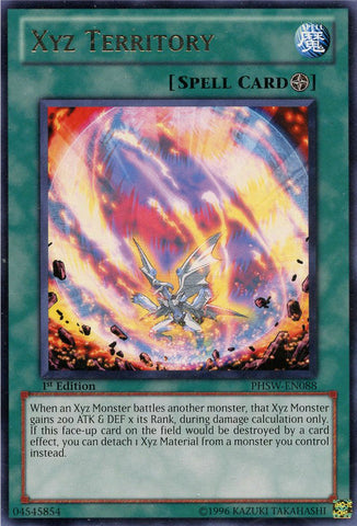 Xyz Territory [PHSW-EN088] Rare - Card Brawlers | Quebec | Canada | Yu-Gi-Oh!