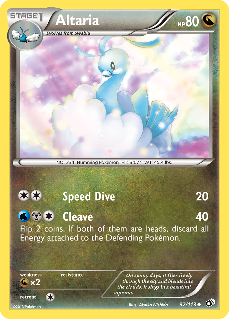 Altaria (92/113) [Black & White: Legendary Treasures] - Card Brawlers | Quebec | Canada | Yu-Gi-Oh!