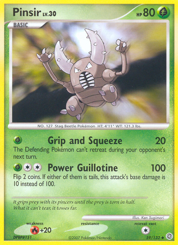 Pinsir (59/132) [Diamond & Pearl: Secret Wonders] - Card Brawlers | Quebec | Canada | Yu-Gi-Oh!