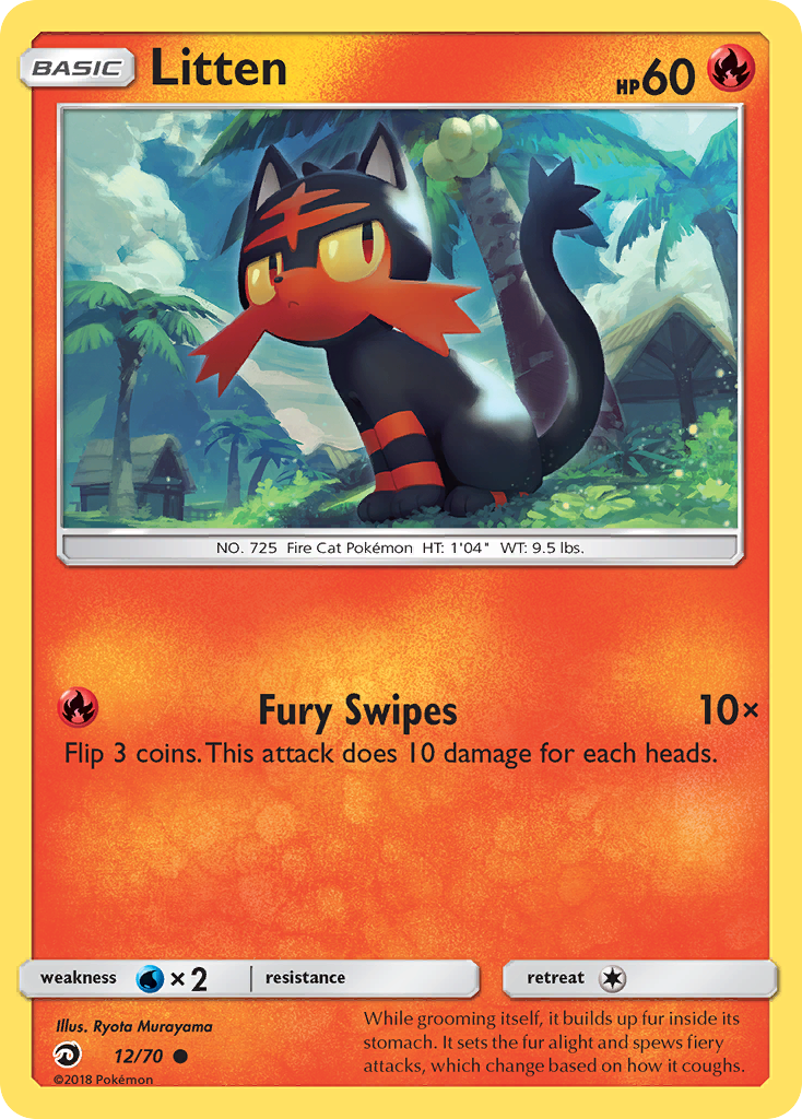 Litten (12/70) [Sun & Moon: Dragon Majesty] - Card Brawlers | Quebec | Canada | Yu-Gi-Oh!