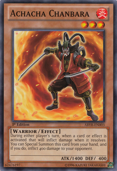 Achacha Chanbara [ABYR-EN003] Common - Yu-Gi-Oh! - Card Brawlers | Quebec | Canada |