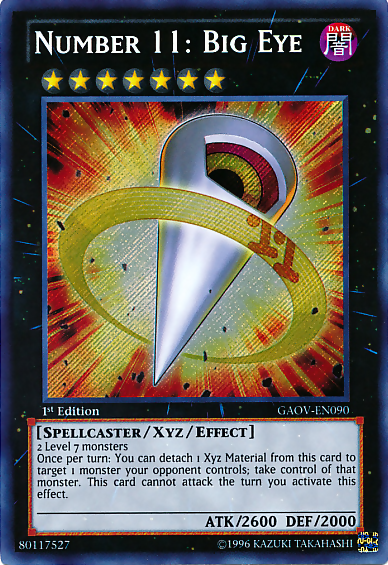 Number 11: Big Eye [GAOV-EN090] Secret Rare - Card Brawlers | Quebec | Canada | Yu-Gi-Oh!