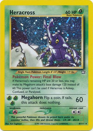Heracross (6/111) [Neo Genesis Unlimited] - Card Brawlers | Quebec | Canada | Yu-Gi-Oh!