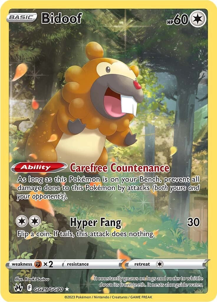 Bidoof (GG29/GG70) [Sword & Shield: Crown Zenith] - Card Brawlers | Quebec | Canada | Yu-Gi-Oh!