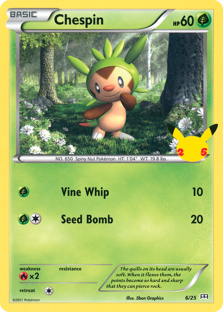Chespin (6/25) [McDonald's 25th Anniversary] - Card Brawlers | Quebec | Canada | Yu-Gi-Oh!