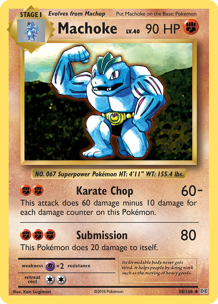 Machoke (58/108) [XY: Evolutions] - Card Brawlers | Quebec | Canada | Yu-Gi-Oh!