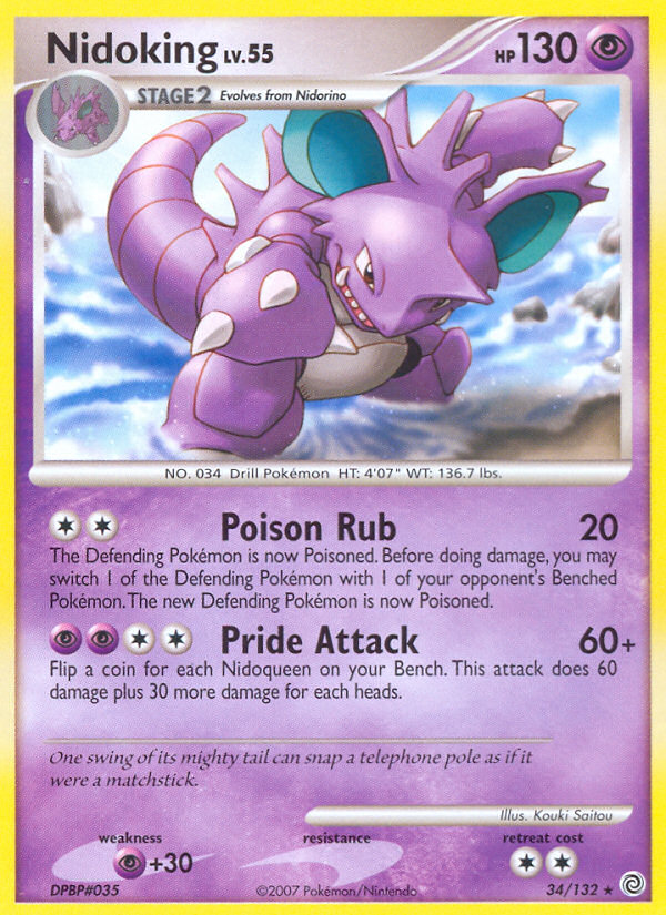 Nidoking (34/132) [Diamond & Pearl: Secret Wonders] - Card Brawlers | Quebec | Canada | Yu-Gi-Oh!