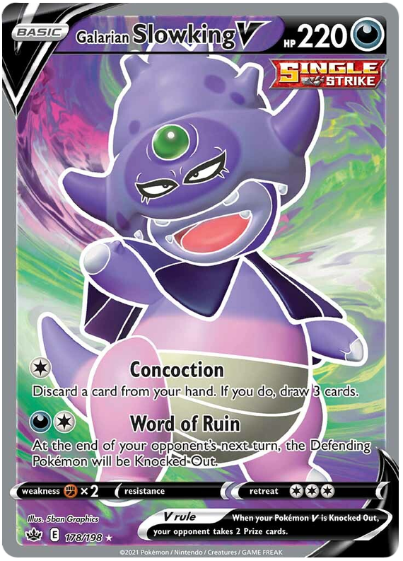 Galarian Slowking V (178/198) [Sword & Shield: Chilling Reign] - Card Brawlers | Quebec | Canada | Yu-Gi-Oh!