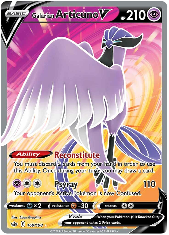 Galarian Articuno V (169/198) [Sword & Shield: Chilling Reign] - Card Brawlers | Quebec | Canada | Yu-Gi-Oh!