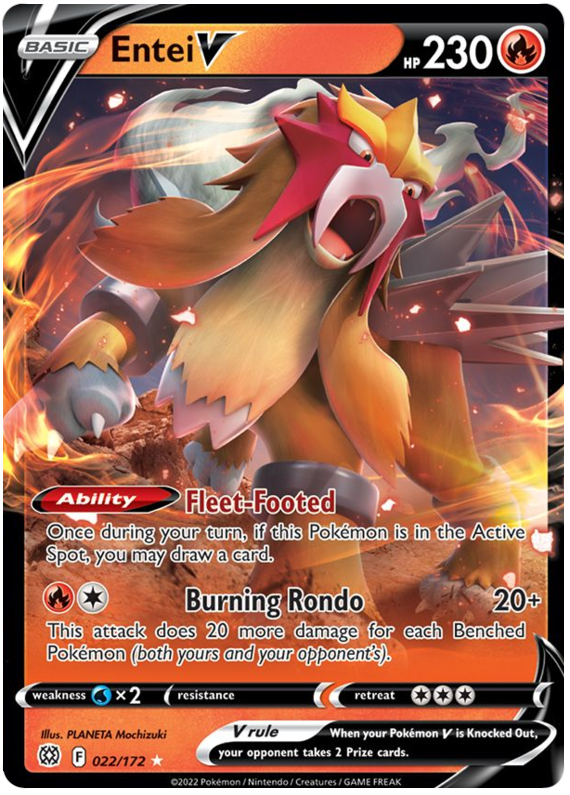 Entei V (022/172) [Sword & Shield: Brilliant Stars] - Card Brawlers | Quebec | Canada | Yu-Gi-Oh!