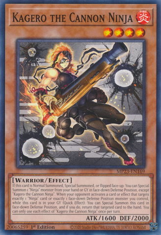 Kagero the Cannon Ninja [MP23-EN169] Common - Card Brawlers | Quebec | Canada | Yu-Gi-Oh!