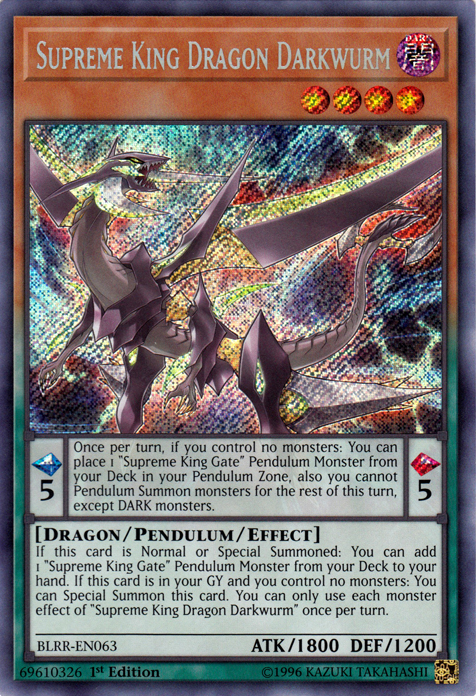 Supreme King Dragon Darkwurm [BLRR-EN063] Secret Rare - Card Brawlers | Quebec | Canada | Yu-Gi-Oh!