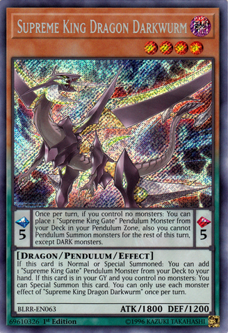 Supreme King Dragon Darkwurm [BLRR-EN063] Secret Rare - Yu-Gi-Oh! - Card Brawlers | Quebec | Canada |