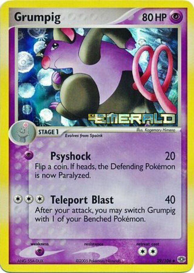Grumpig (29/106) (Stamped) [EX: Emerald] - Card Brawlers | Quebec | Canada | Yu-Gi-Oh!