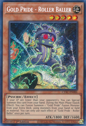 Gold Pride - Roller Baller [CYAC-EN086] Secret Rare - Card Brawlers | Quebec | Canada | Yu-Gi-Oh!