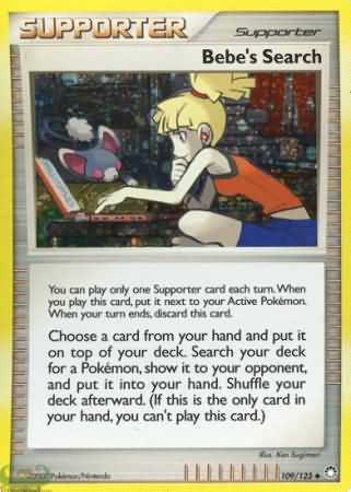 Bebes Search (109/123) (Cosmos Holofoil) [Diamond & Pearl: Mysterious Treasures] - Card Brawlers | Quebec | Canada | Yu-Gi-Oh!