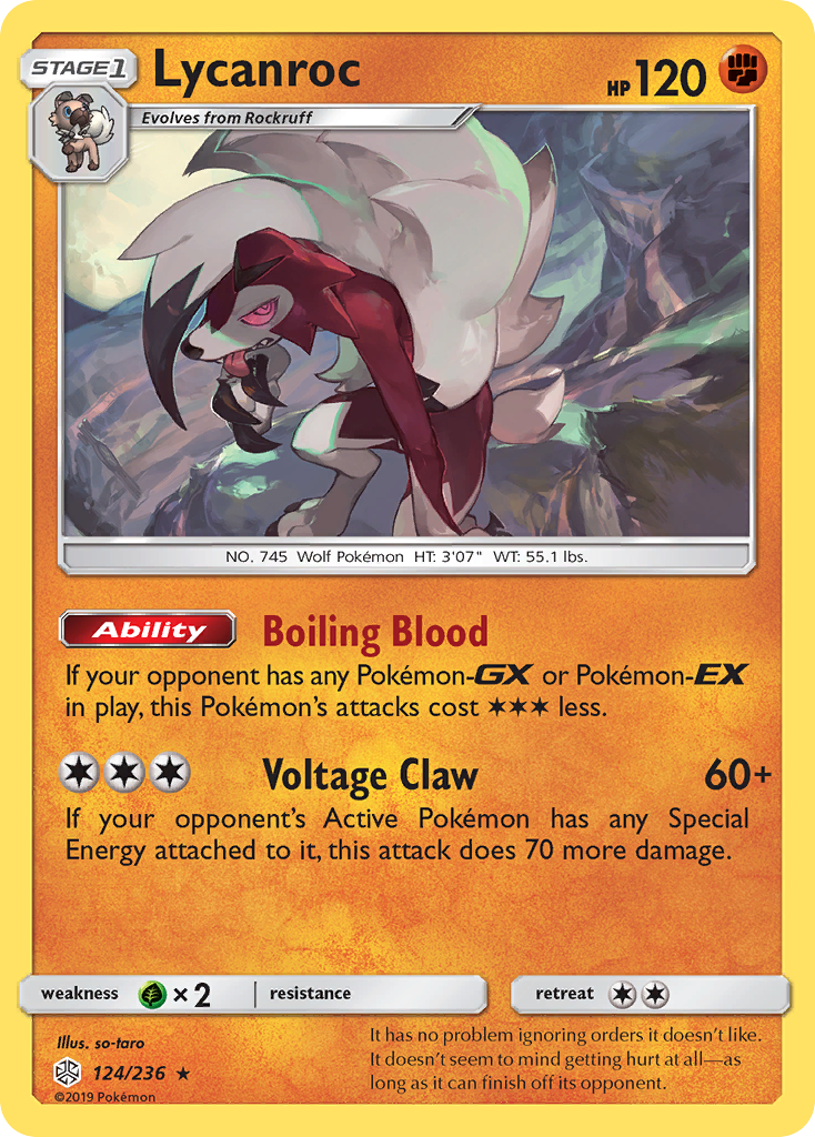 Lycanroc (124/236) [Sun & Moon: Cosmic Eclipse] - Card Brawlers | Quebec | Canada | Yu-Gi-Oh!