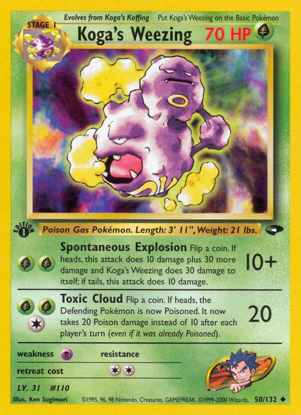 Koga's Weezing (50/132) [Gym Challenge 1st Edition] - Card Brawlers | Quebec | Canada | Yu-Gi-Oh!