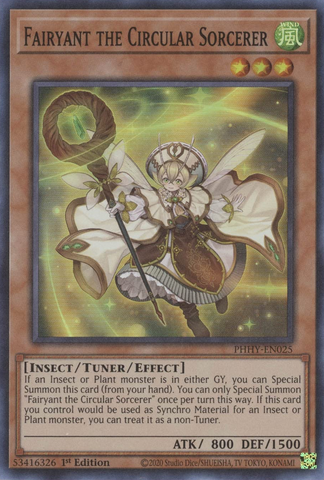 Fairyant the Circular Sorcerer [PHHY-EN025] Super Rare - Card Brawlers | Quebec | Canada | Yu-Gi-Oh!