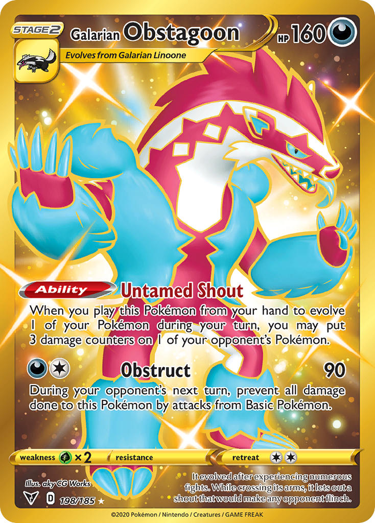 Galarian Obstagoon (198/185) [Sword & Shield: Vivid Voltage] - Card Brawlers | Quebec | Canada | Yu-Gi-Oh!