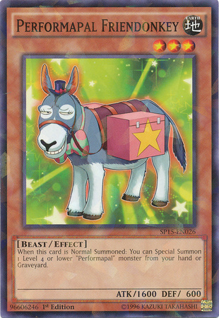 Performapal Friendonkey [SP15-EN026] Shatterfoil Rare - Yu-Gi-Oh! - Card Brawlers | Quebec | Canada |