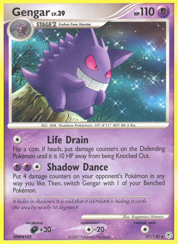 Gengar (27/130) [Diamond & Pearl: Base Set] - Card Brawlers | Quebec | Canada | Yu-Gi-Oh!