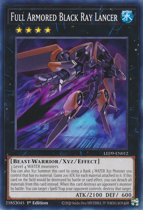 Full Armored Black Ray Lancer [LED9-EN012] Common - Card Brawlers | Quebec | Canada | Yu-Gi-Oh!