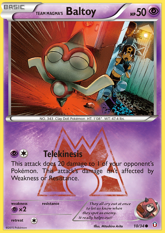 Team Magma's Baltoy (10/34) [XY: Double Crisis] - Card Brawlers | Quebec | Canada | Yu-Gi-Oh!