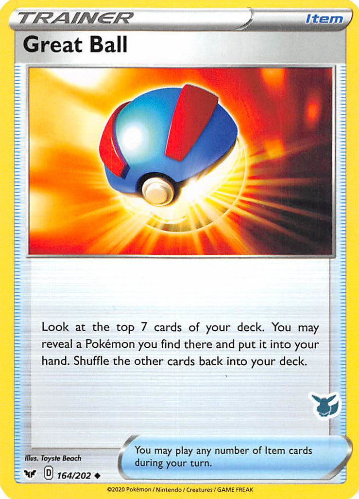 Great Ball (164/202) (Eevee Deck) [Battle Academy 2022] - Card Brawlers | Quebec | Canada | Yu-Gi-Oh!