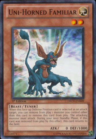 Uni-Horned Familiar [DREV-EN009] Common - Yu-Gi-Oh! - Card Brawlers | Quebec | Canada |