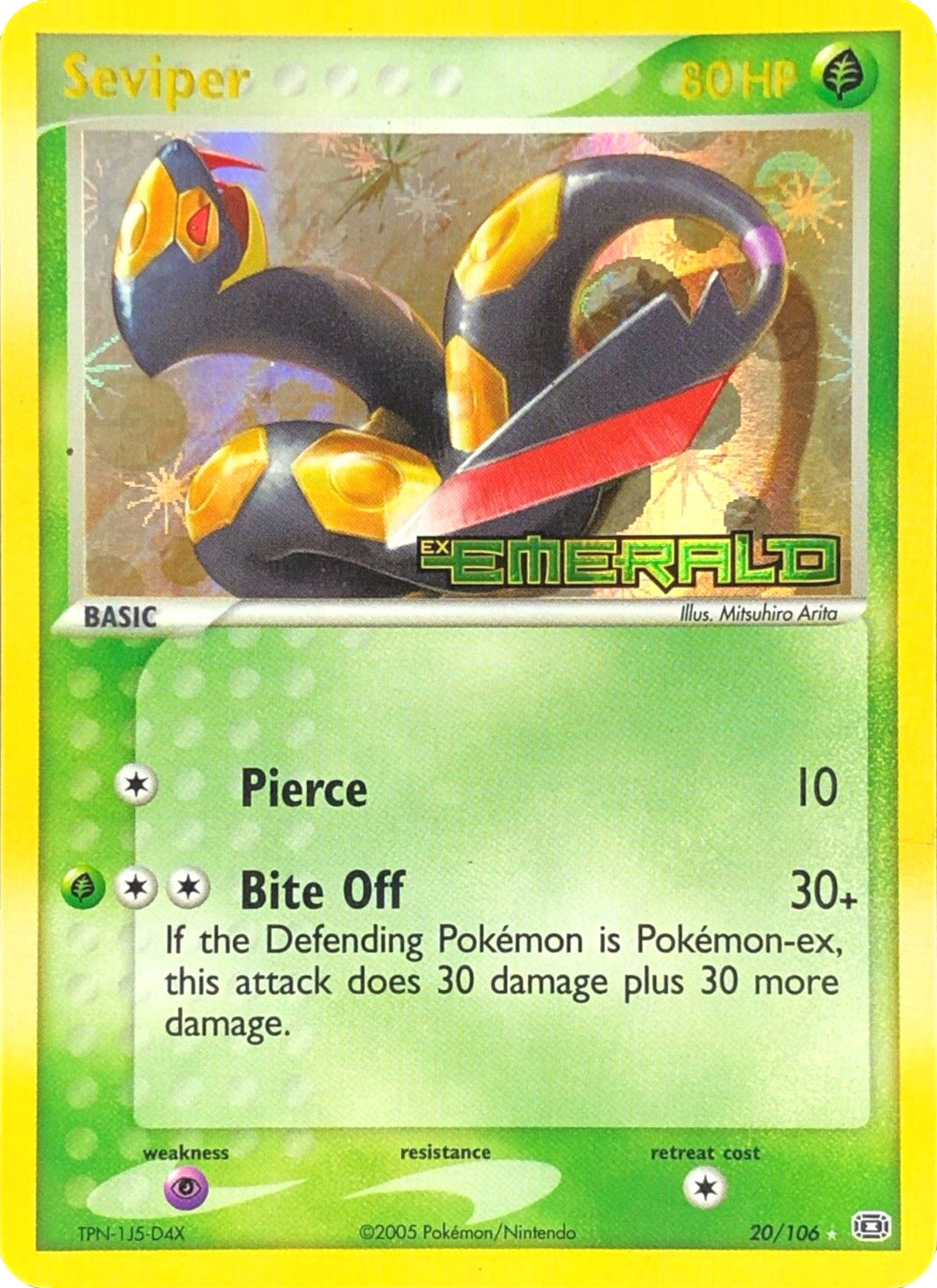 Seviper (20/106) (Stamped) [EX: Emerald] - Card Brawlers | Quebec | Canada | Yu-Gi-Oh!