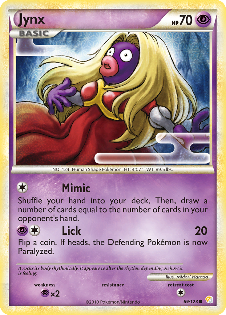 Jynx (69/123) [HeartGold & SoulSilver: Base Set] - Card Brawlers | Quebec | Canada | Yu-Gi-Oh!