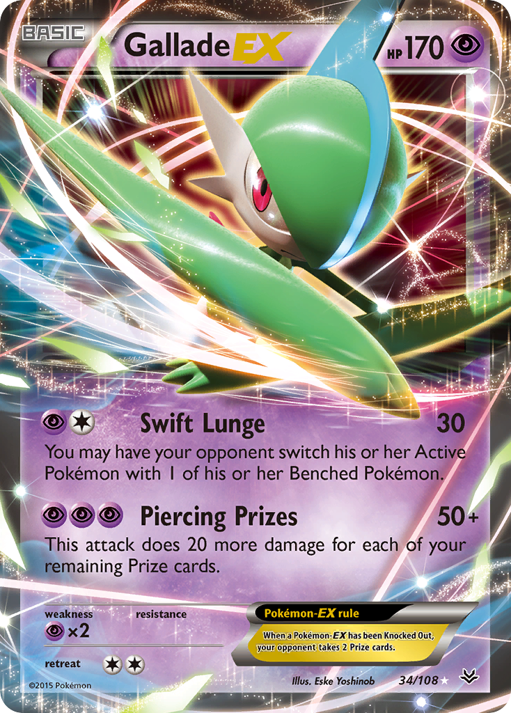 Gallade EX (34/108) [XY: Roaring Skies] - Card Brawlers | Quebec | Canada | Yu-Gi-Oh!