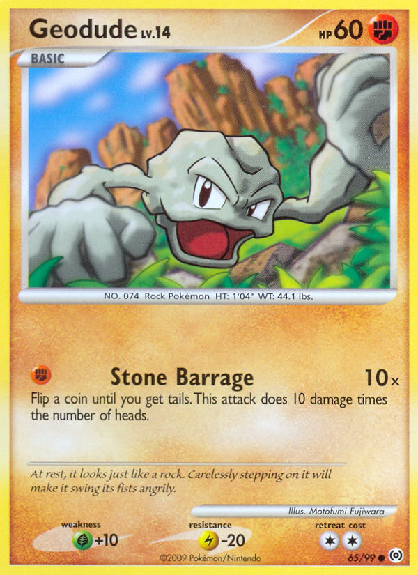 Geodude (65/99) [Platinum: Arceus] - Card Brawlers | Quebec | Canada | Yu-Gi-Oh!