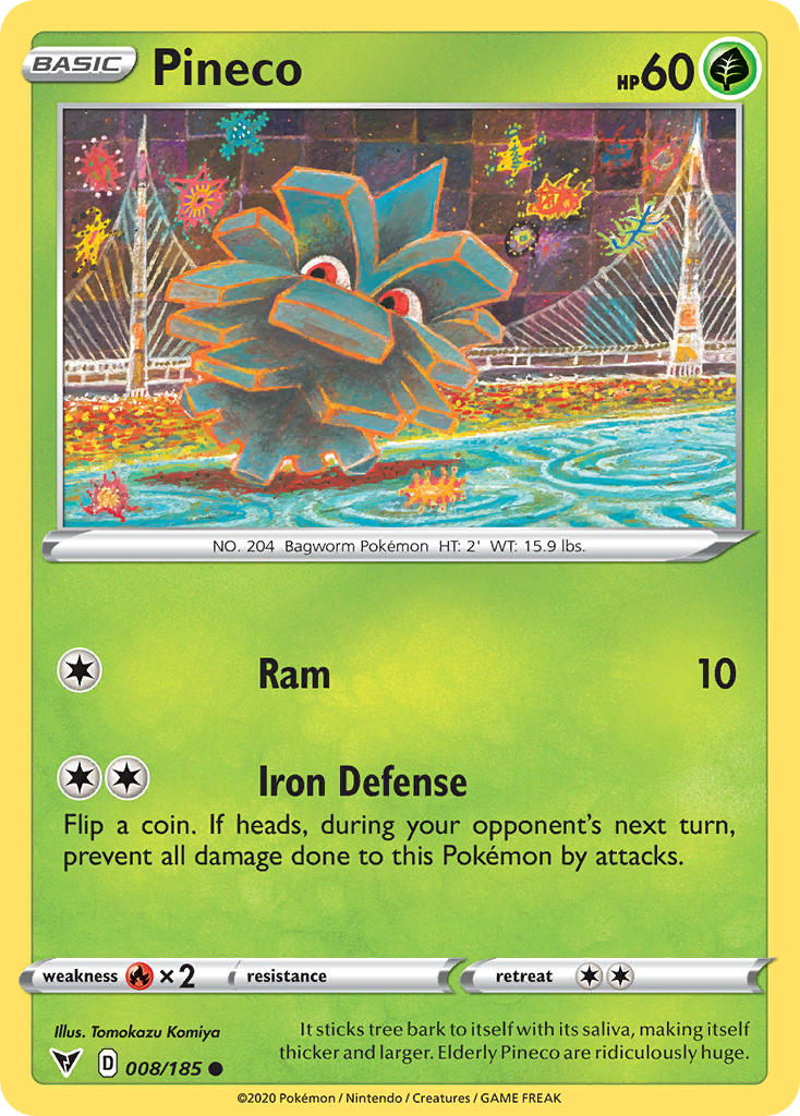 Pineco (008/185) [Sword & Shield: Vivid Voltage] - Card Brawlers | Quebec | Canada | Yu-Gi-Oh!