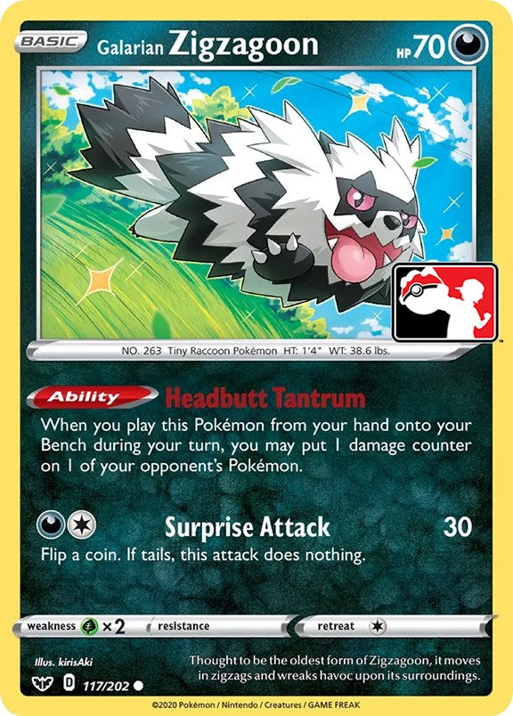 Galarian Zigzagoon (117/202) [Prize Pack Series One] - Card Brawlers | Quebec | Canada | Yu-Gi-Oh!