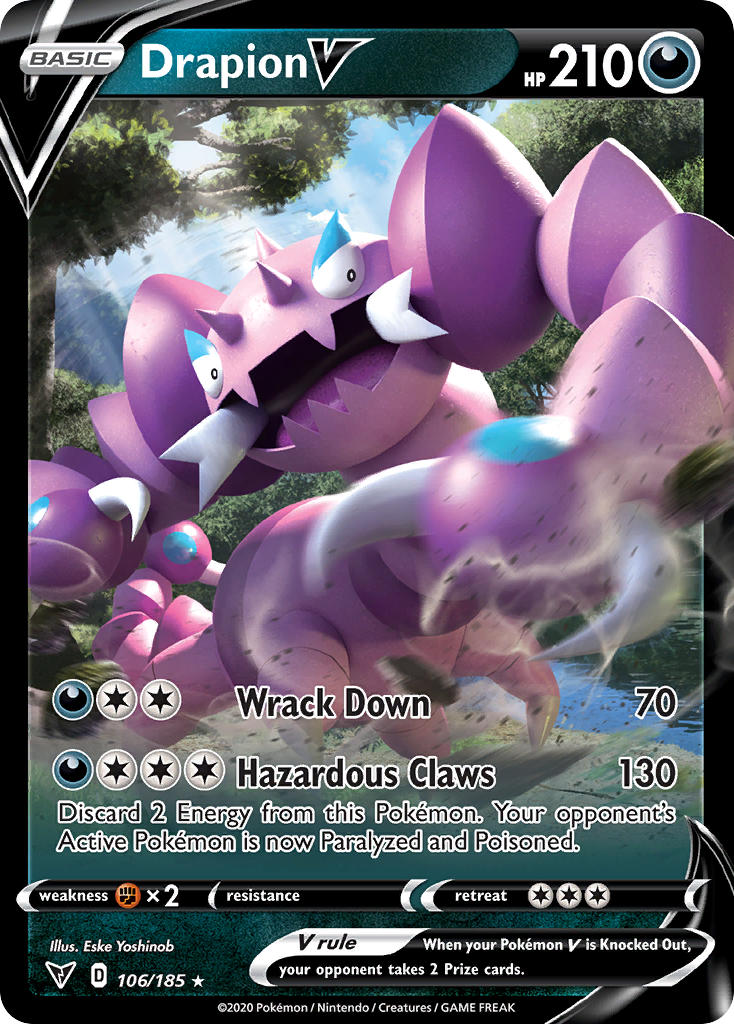 Drapion V (106/185) [Sword & Shield: Vivid Voltage] - Card Brawlers | Quebec | Canada | Yu-Gi-Oh!