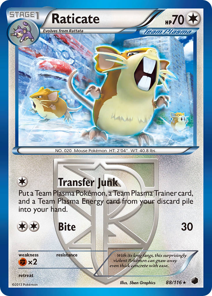Raticate (88/116) [Black & White: Plasma Freeze] - Card Brawlers | Quebec | Canada | Yu-Gi-Oh!