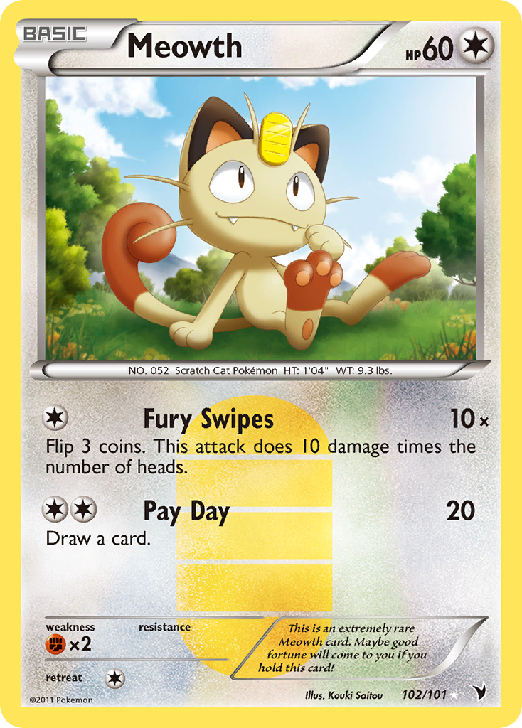 Meowth (102/101) [Black & White: Noble Victories] - Card Brawlers | Quebec | Canada | Yu-Gi-Oh!