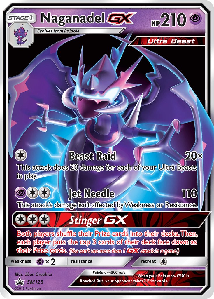 Naganadel GX (SM125) [Sun & Moon: Black Star Promos] - Card Brawlers | Quebec | Canada | Yu-Gi-Oh!