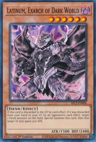 Latinum, Exarch of Dark World [SR13-EN006] Common - Card Brawlers | Quebec | Canada | Yu-Gi-Oh!