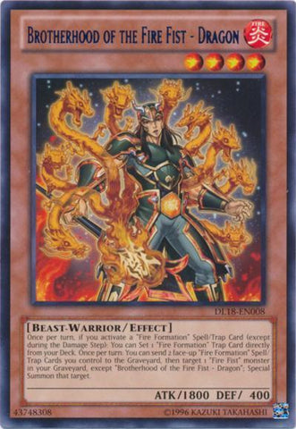 Brotherhood of the Fire Fist - Dragon (Purple) [DL18-EN008] Rare - Card Brawlers | Quebec | Canada | Yu-Gi-Oh!