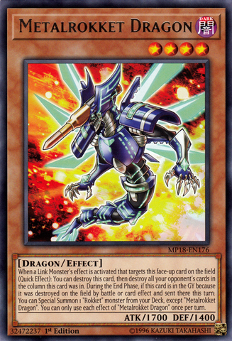 Metalrokket Dragon [MP18-EN176] Rare - Card Brawlers | Quebec | Canada | Yu-Gi-Oh!