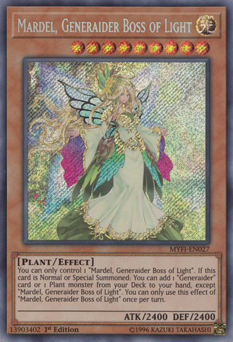 Mardel, Generaider Boss of Light [MYFI-EN027] Secret Rare - Card Brawlers | Quebec | Canada | Yu-Gi-Oh!